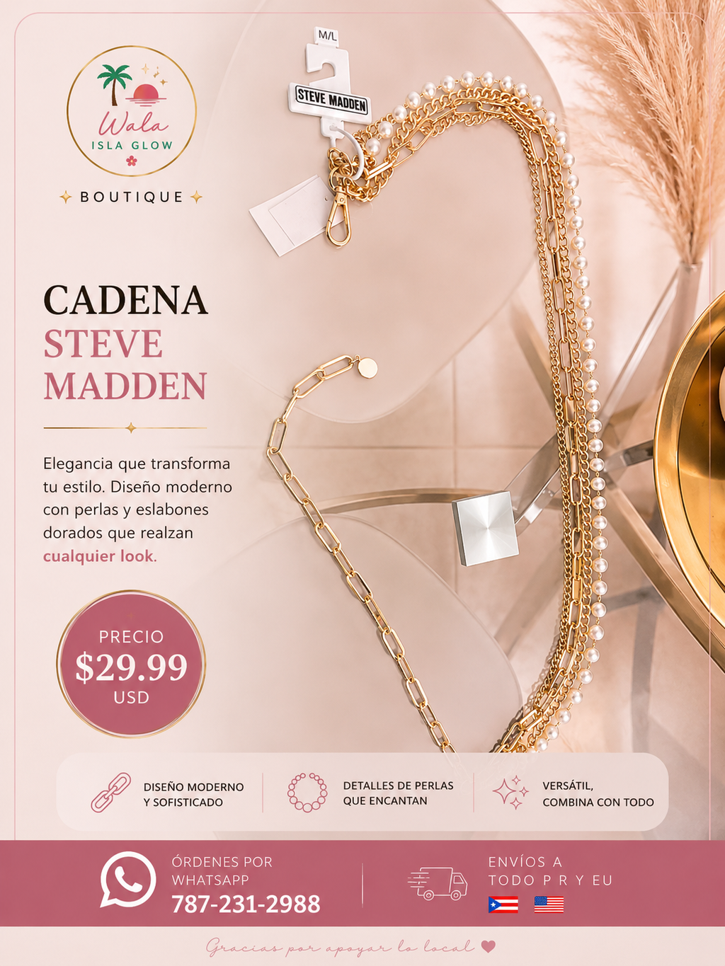 Set de Cadena Nine West