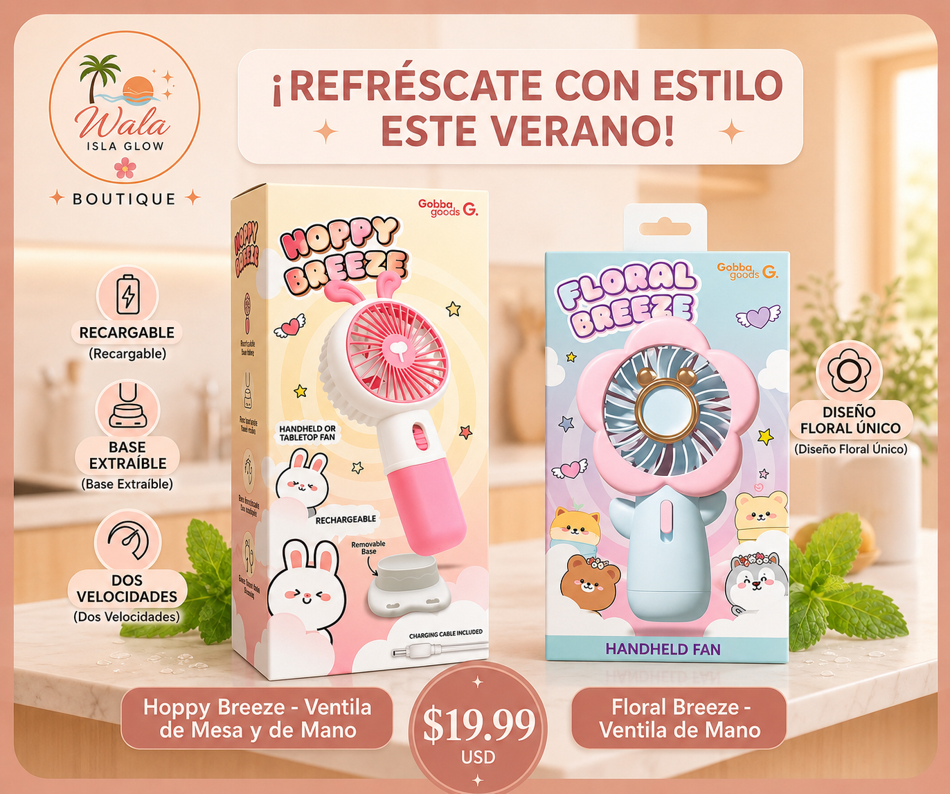 Mini Abanico Portátil