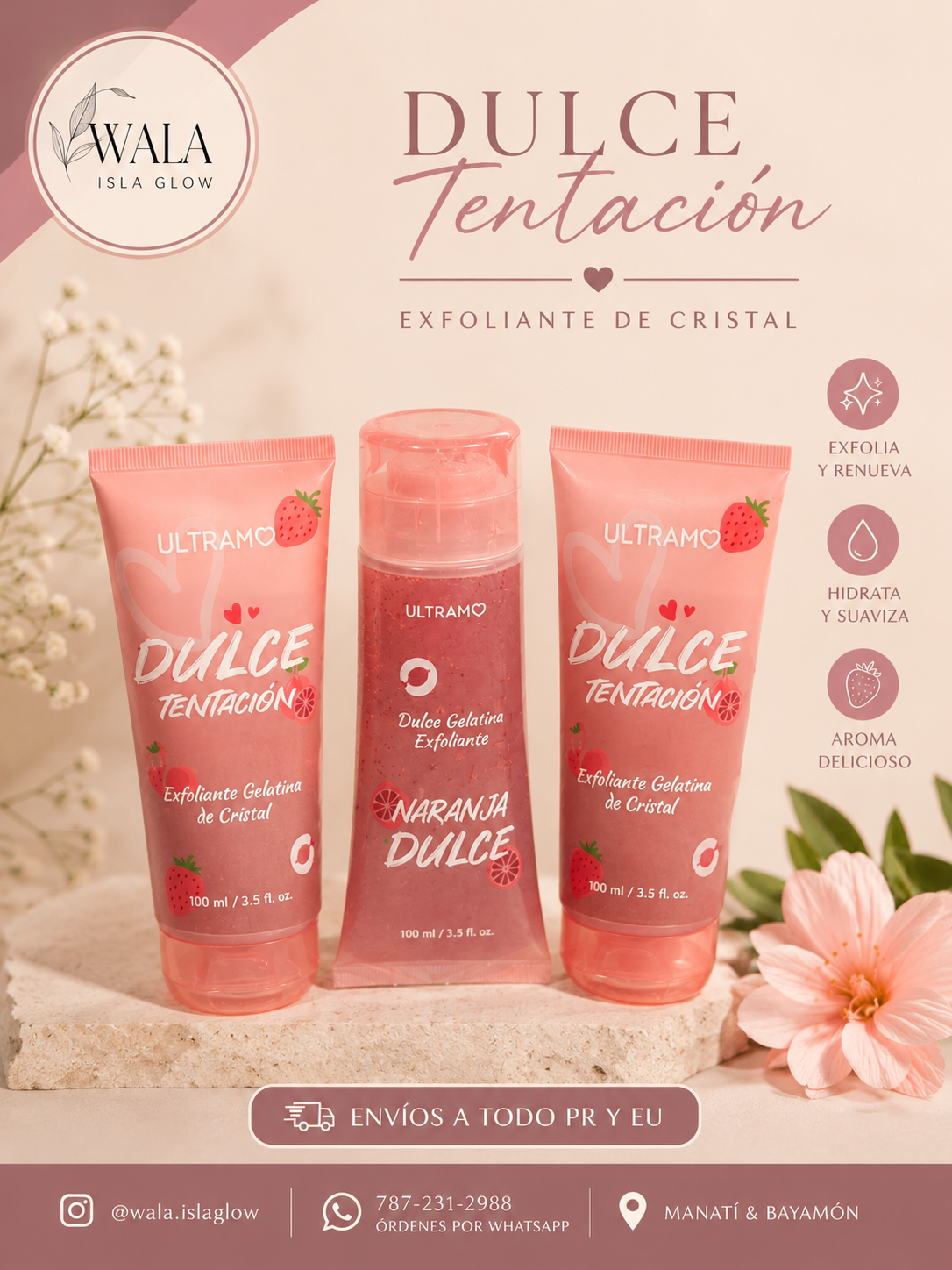 Ultramo Dulce Tentación Exfoliante Gelatina de Cristal