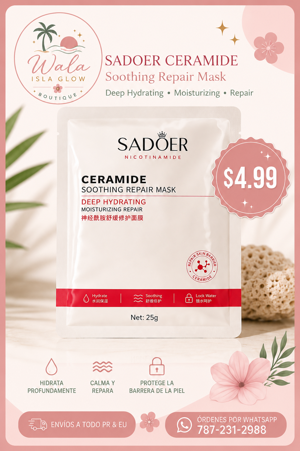 Sadoer Ceramide Soothing Repair Mask
