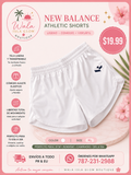 Pantalón Corto New Balance - Blanco