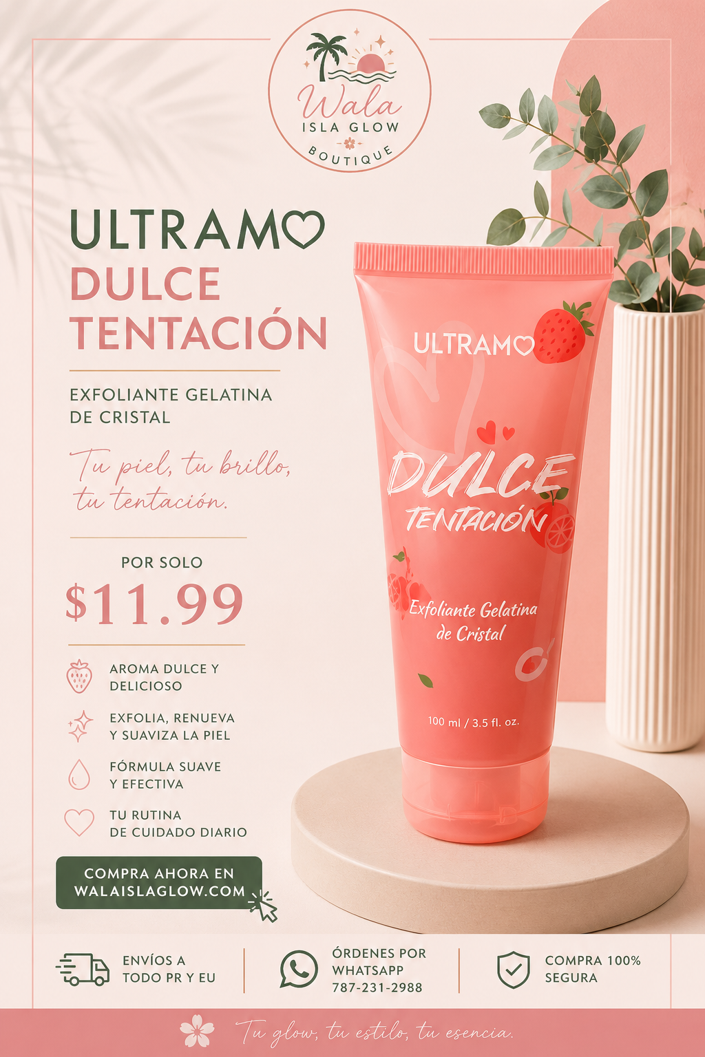 Ultramo Dulce Tentación Exfoliante Gelatina de Cristal