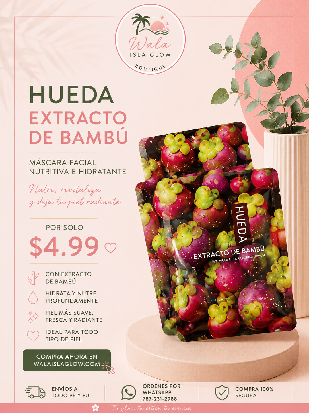 HnU Extracto de Bambú Mask