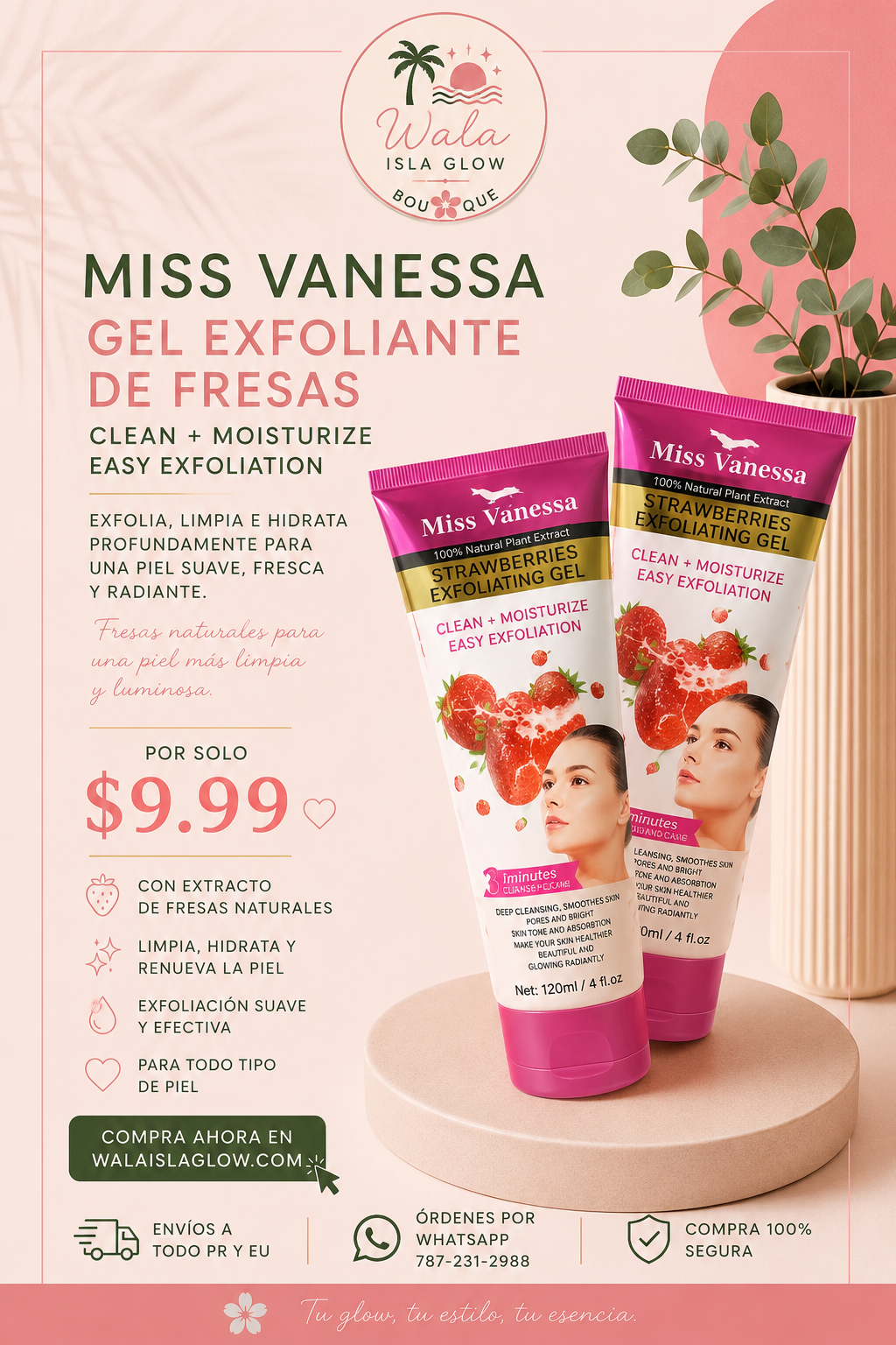 Miss Vanessa Exfoliante Fresa