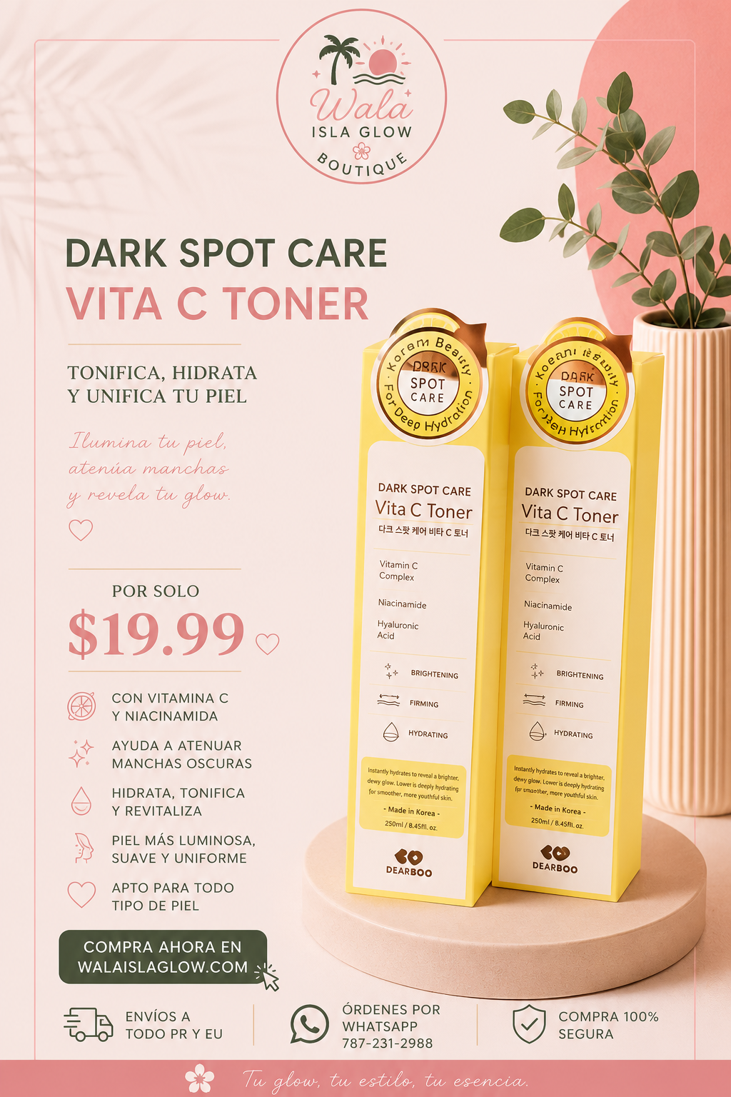 Dearboo Vita C Toner - Dark Spot Care