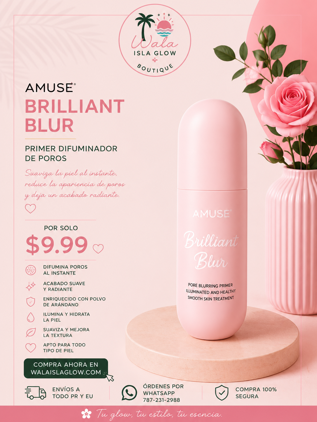 Amuse Brilliant Blush Primer