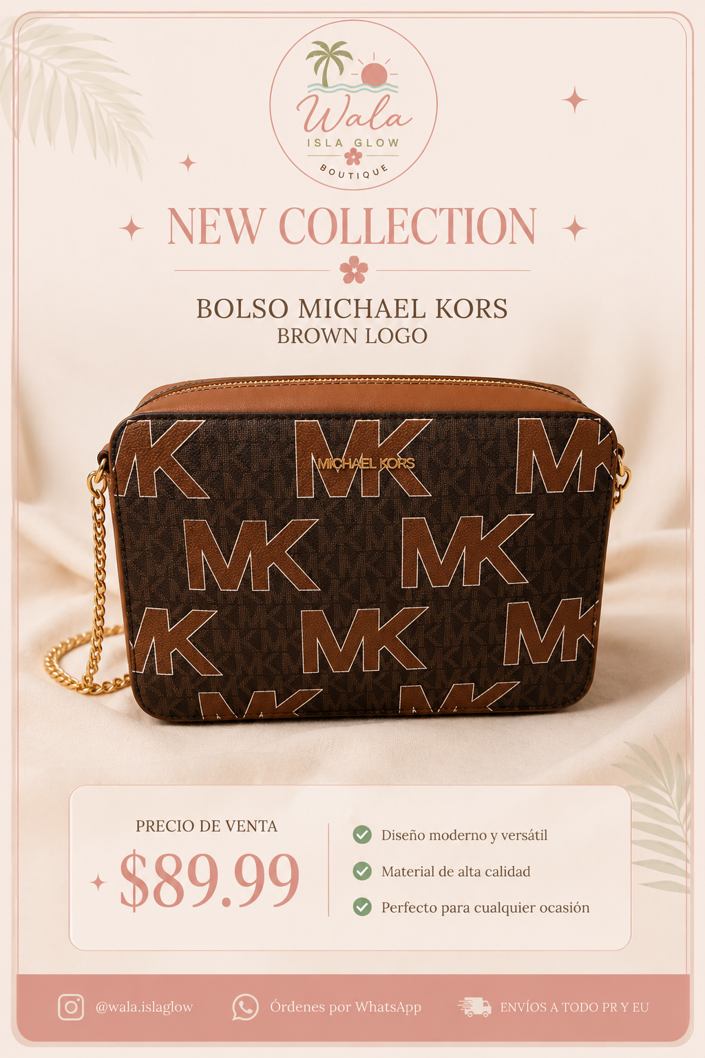 Bolso Michael Kors Brown Logo