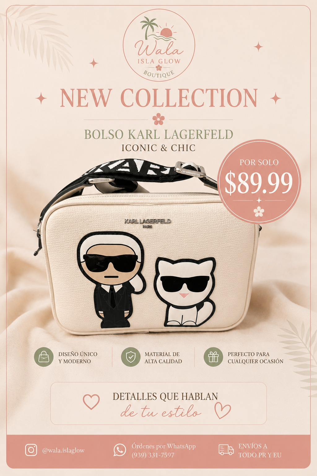 Bolso Karl Lagerfeld Iconic & Chic