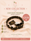 Cinturón Premium Negro & Dorado – House of Something