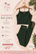 Harmony Balance Set 2 Piezas - Camisilla + Legging (Verde)