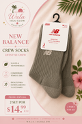 Medias New Balance Crew - Lifestyle Crew (2 Pares)
