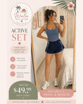 Active Set - Tank + Shorts (Azul Marino)